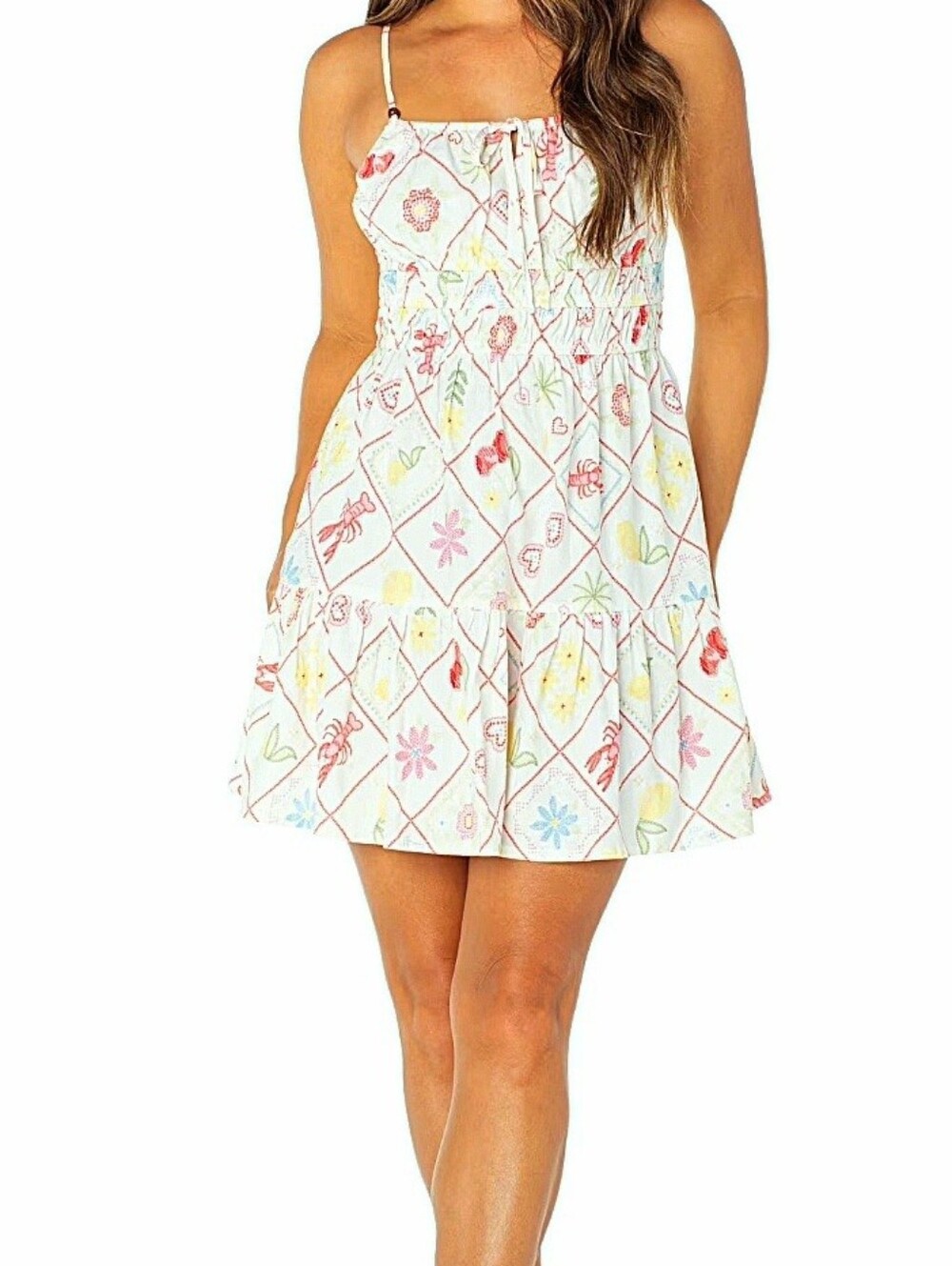 Celebrity Pink Women's Spaghetti Strap Mini Sun Dress